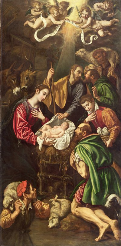 The Adoration of the Shepherds, c.1620 by Luis Tristan de Escamilla